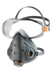 Полумаска фильтрующая с интегрированными очками Air Optics 9500 Jeta Safety