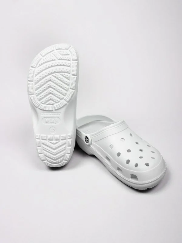Сабо с ремешком и перфорацией мужские ЭВА, белый