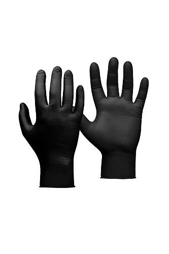 Перчатки нитриловые Jeta Safety JSN 50 NATRIX-BL, цвет черный упаковка 25 пар