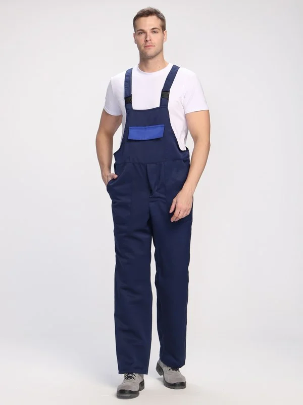 Полукомбинезон для ИТР (тк.Смесовая,210), т.синий/васильковый