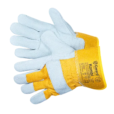 Комбинированные спилковые перчатки