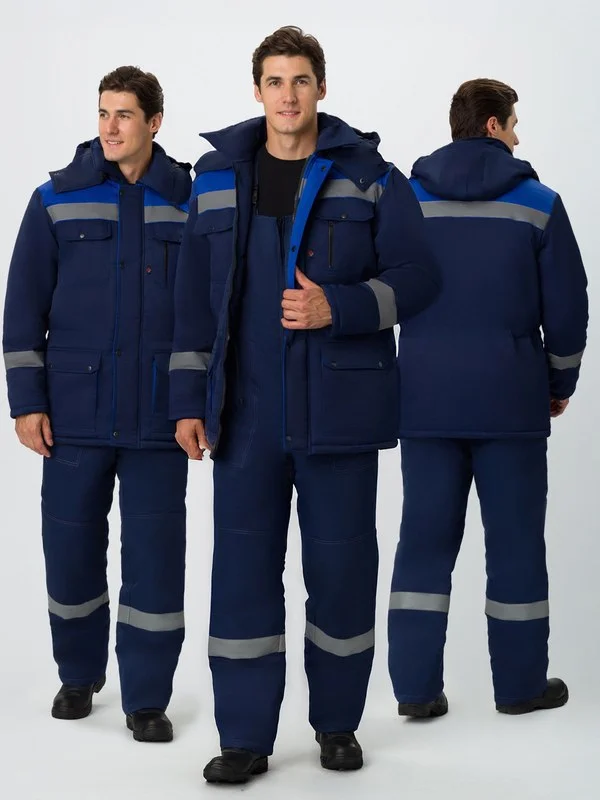Костюм зимний Нейч-2 СОП У. (тк.Смесовая,210) п/к, т.синий/васильковый