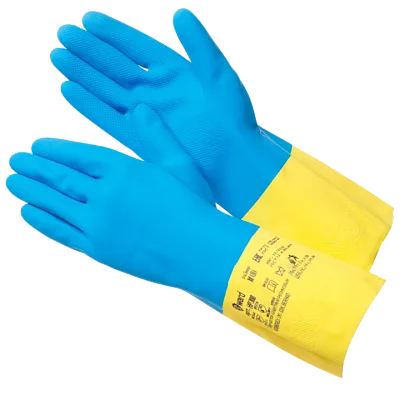 Химстойкая перчатка латекс+неопрен