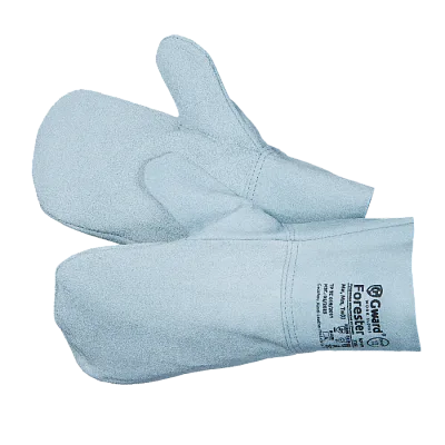 Цельноспилковые серые рукавицы