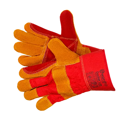 Усиленные комбинированные спилковые перчатки Класс А