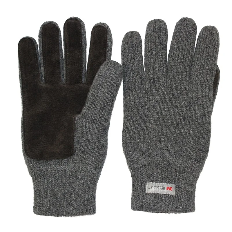 Перчатки утепленные ProfLineSpecialist (Полушерсть/спилок), серый