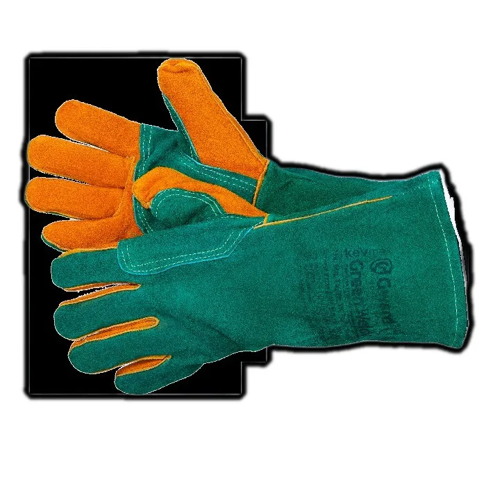 Цельноспилковые сварочные краги с подкладом