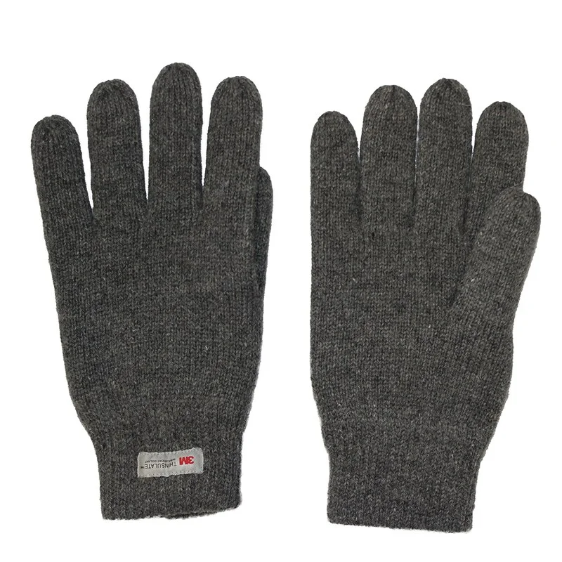Перчатки утепленные ProfLineBase (Полушерсть), серый