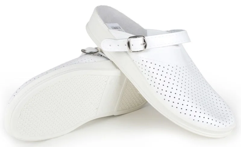 Сабо мужские нат.кожа ПВХ (арт. 10-12-7), белый