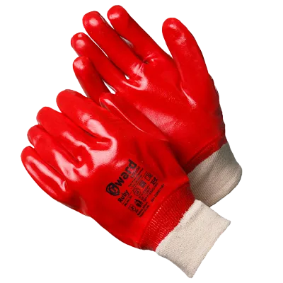 Перчатки МБС с ПВХ покрытием с манжетом-резинкой