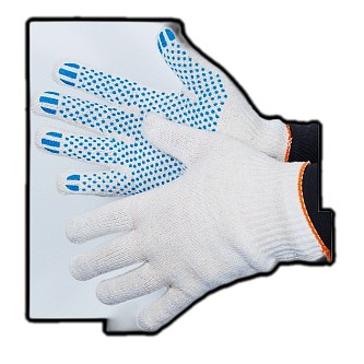 Перчатки ХБ с ПВХ 10/6 100/400