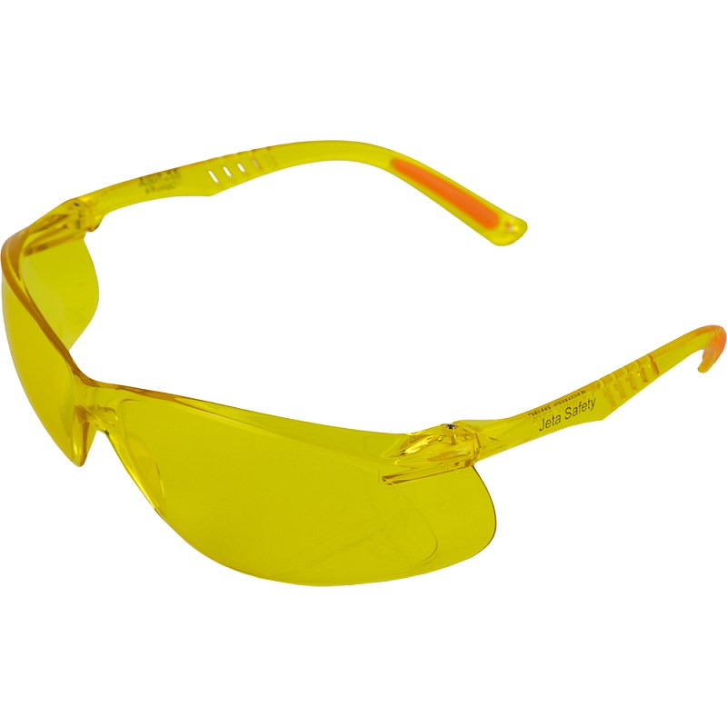 Очки защитные JSG-7680A Optic-Fit открытого типа сферической формы, янтарные линзы