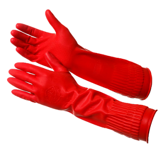 Прочные удлиненные латексные перчатки  40cm