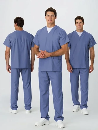 Костюм универсальный хирурга (тк.Панацея,160), дымчато-голубой