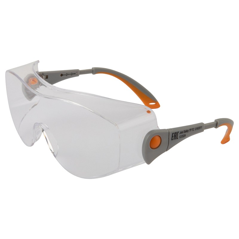 Очки защитные JSG-3911 Oculus открытого типа с боковой защитой и регулировкой, прозрачные линзы