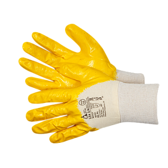 Перчатки трикотажные, покрытые высококачественным нитрилом на 3/4
