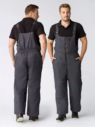 Полукомбинезон зимний Флофт Премиум (тк.Смесовая,240), т.серый