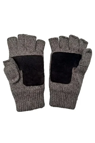 Перчатки-рукавицы утепленные ProfLineSpecialist (Полушерсть/спилок), серый