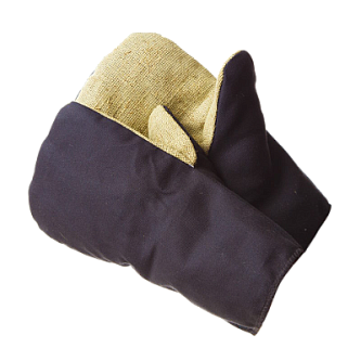 Рукавицы утепленные ватином с брезентовым наладонником 10/100