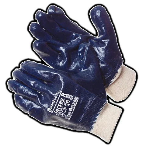 Перчатки нитриловые с манжетом - резинка