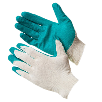 Перчатки ХБ облитые латексом 13 класс 100/300