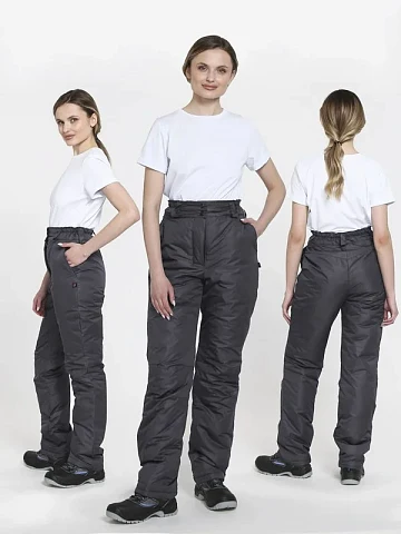 Брюки зимние женские Сакрин (тк.Дюспо,80), т.серый