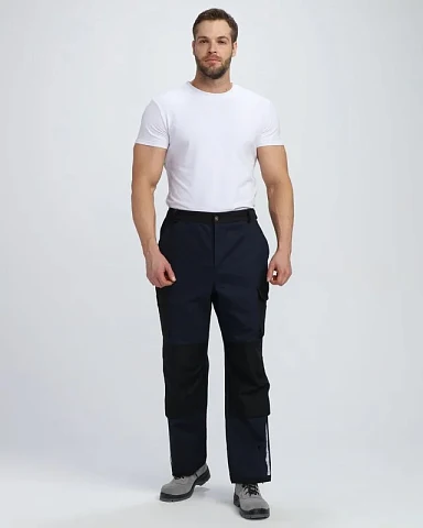 Брюки Айкор (тк.Смесовая,260), т.синий/черный