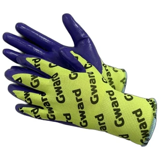 Перчатки с нитриловым покрытием, манжет-крага (арт. TF-N409) GARUDA от мин. рисков