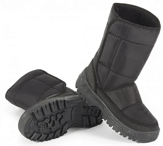 Сапоги женские Дутые Аляска ПВХ (арт.12-51-5), черный
