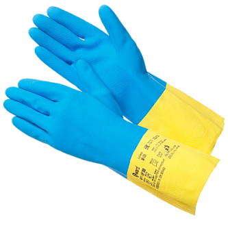 Химстойкая перчатка латекс+неопрен