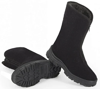 Сапоги женские Войлочные ПВХ (арт.8-42-4) черный