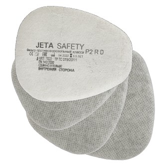 7022-P2RD Фильтр противоаэрозольный Jeta Safety класса P2 R D с угольным слоем