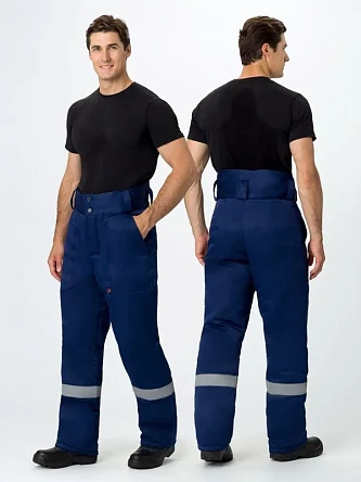 Брюки зимние Квайл СОП (тк.Смесовая,210), т.синий