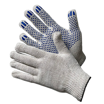 Перчатки ХБ с ПВХ 7,5/7 100/200