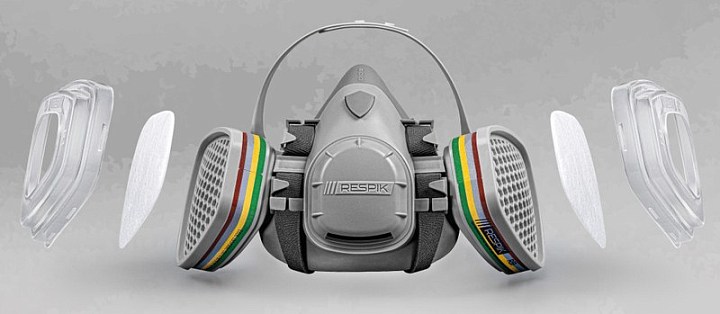 Комплект для защиты дыхания RESPIK® H800 А1В1Е1К1P2 R