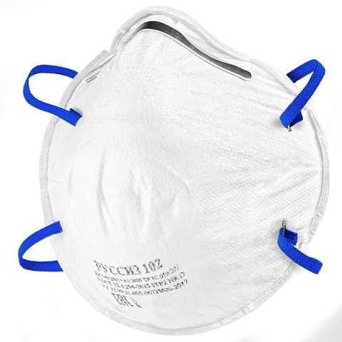 Респиратор РУССИЗ 102 FFP2 без  клапана выдоха