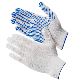 Перчатки ХБ с ПВХ 10/3 Точка 100/600