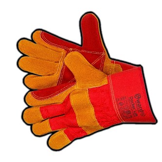 Усиленные комбинированные спилковые перчатки Класс А