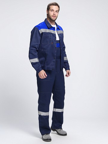 Костюм Лигор-2 СОП У. (тк.Смесовая,210) п/к, т.синий/васильковый