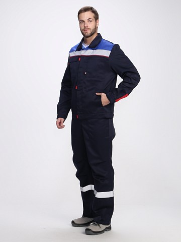 Костюм Флофт-2 СОП (тк.Смесовая,210) п/к, т.синий/васильковый/красный