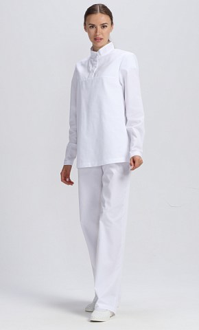 Костюм женский ХАССП-Стандарт NEW (тк.Смесовая,160), белый