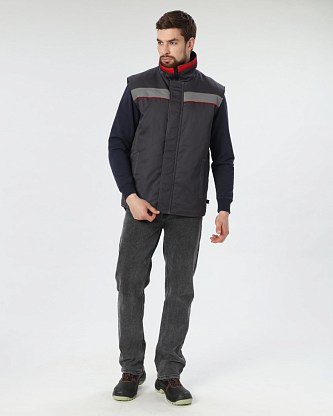 Костюм Зенк-1 СОП (тк.Смесовая,240) брюки, т.синий/васильковый