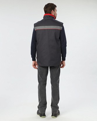 Костюм Зенк-1 СОП (тк.Смесовая,240) брюки, т.синий/васильковый