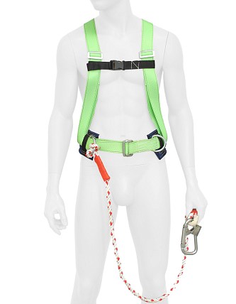 Привязь удерживающая УПС 2 ВД с канатом 1,5м (с размерами)