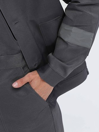 Костюм Лигор®-2 СОП (тк.Смесовая,210) п/к, т.серый/красный