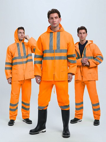 Костюм влагозащитный сигнальный ProfLineSpecialist СОП (ПВХ,210), оранжевый
