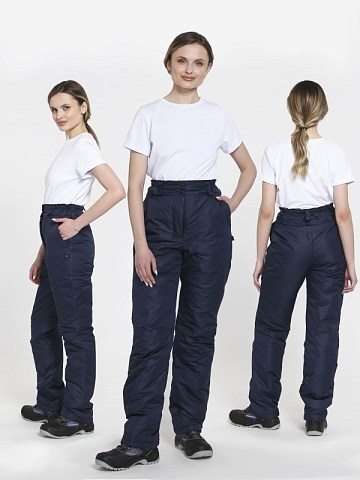 Брюки зимние женские Сакрин (тк.Таслан), т.синий