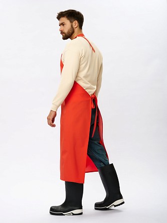 Фартук влагозащитный для рыбаков ProfLineSpecialist (ПВХ,550), оранжевый