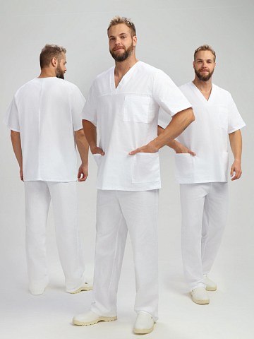 Костюм хирурга (тк.Бязь,145), белый