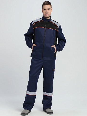 Костюм Практичный-2 СОП CH (тк.Смесовая,210) п/к, т.синий/черный